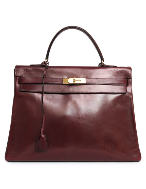 Sac Kelly HERMES bordeaux