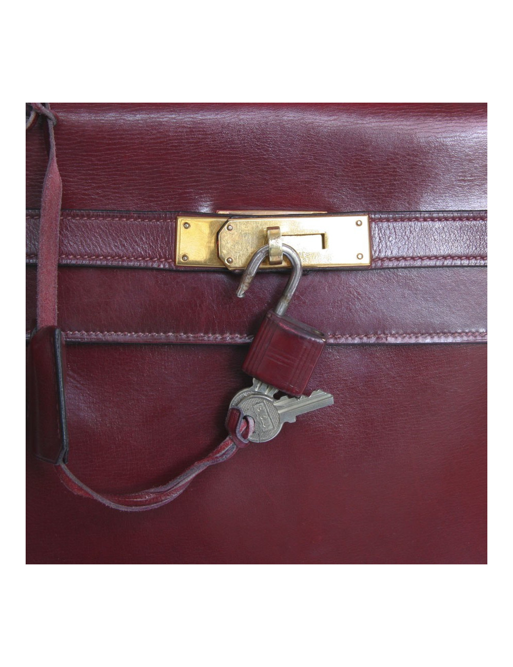 Sac Kelly HERMES bordeaux