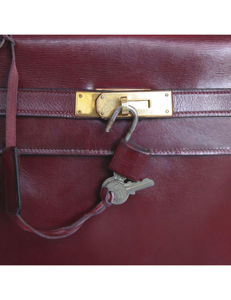 Sac Kelly HERMES bordeaux
