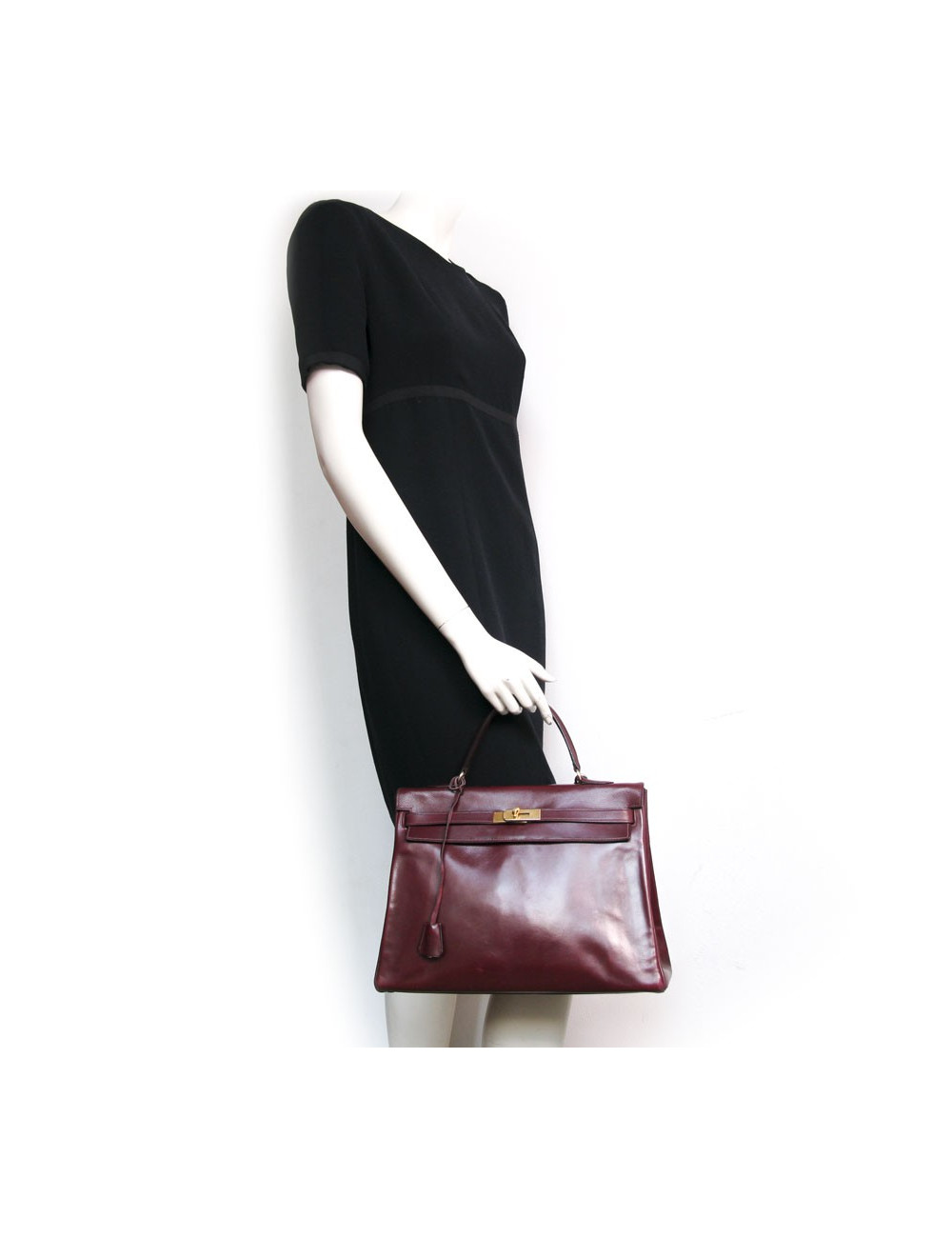 Sac Kelly HERMES bordeaux