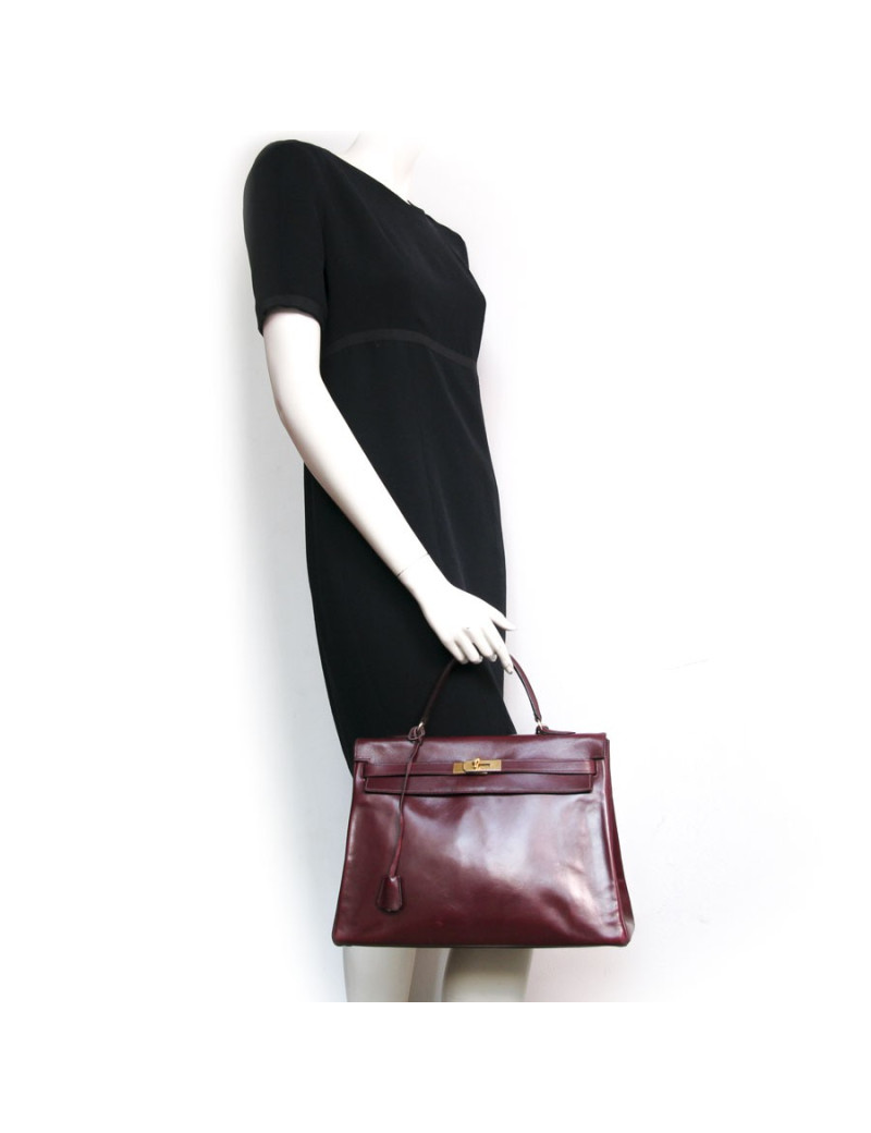 Sac Kelly HERMES bordeaux