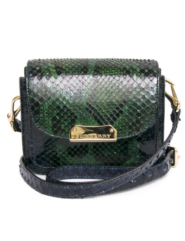 Sac BURBERRY en python dégradé de vert