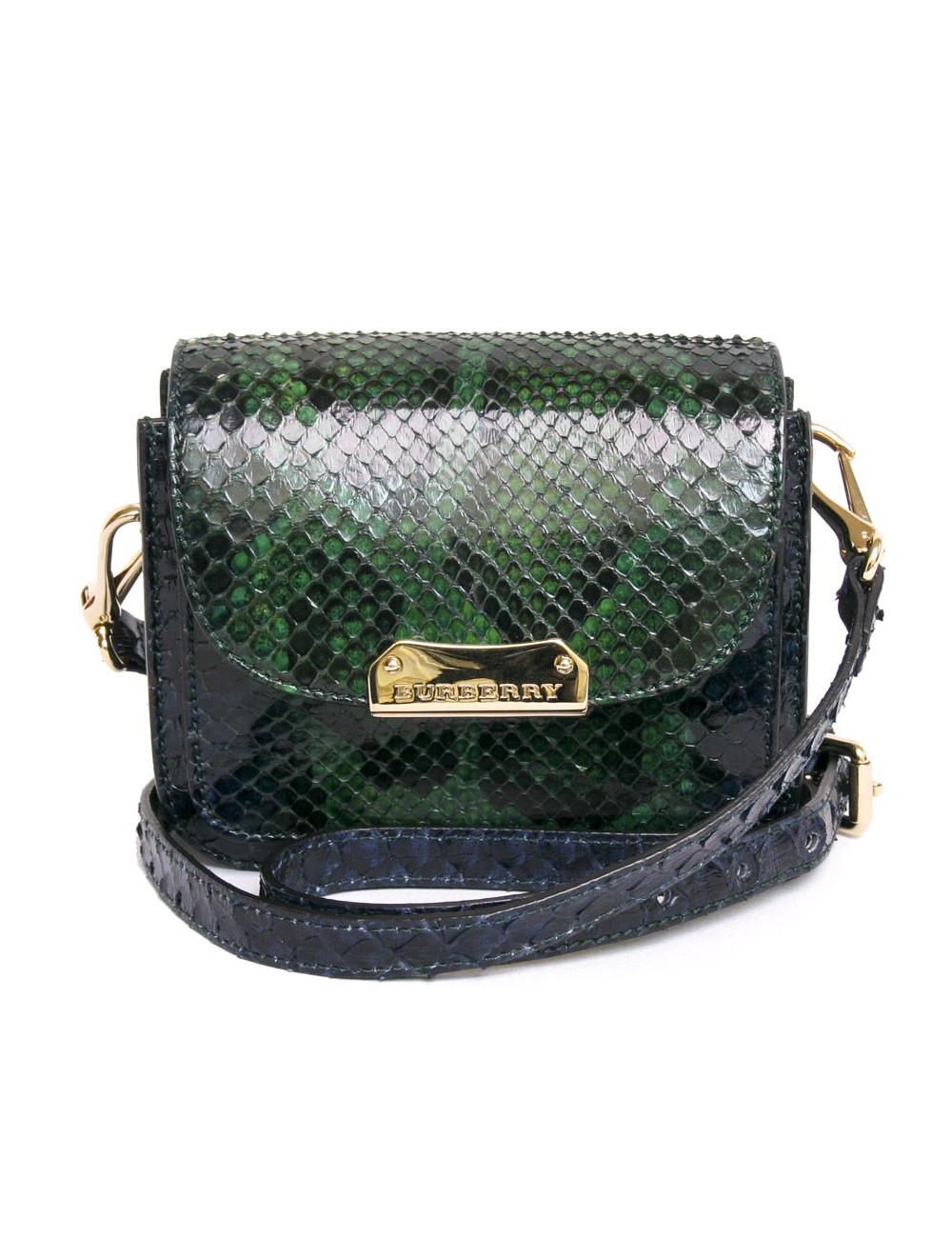 Sac BURBERRY en python dégradé de vert