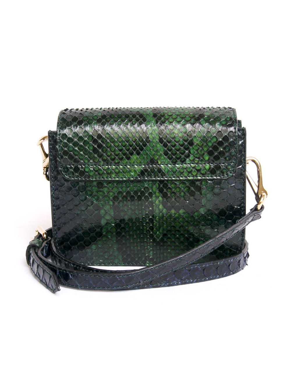 Sac BURBERRY en python dégradé de vert