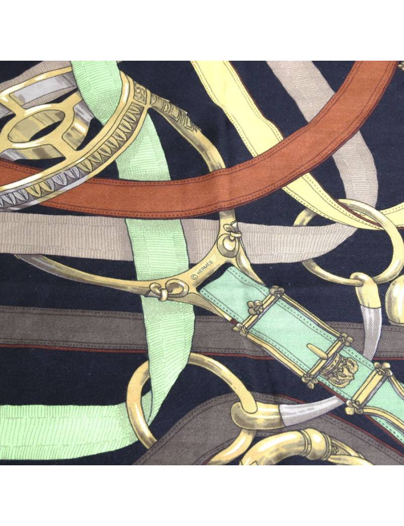 Châle "Cavalcadour" HERMES en cachemire  