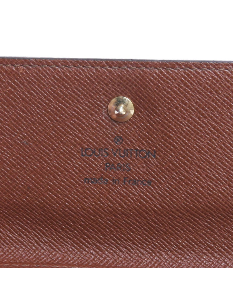 Porte-cartes porte monnaie LOUIS VUITTON toile monogram