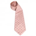 CHANEL couture old Duchess pink and shiny silk tie