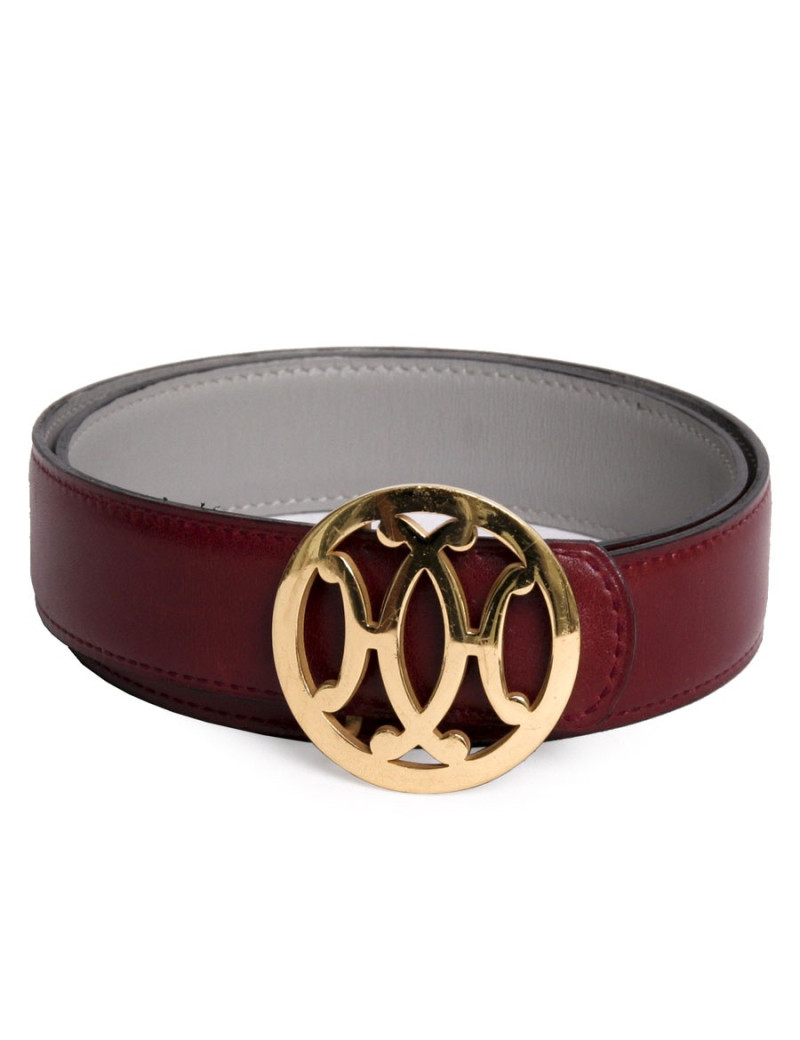 Ceinture HERMES T 70 réversible bdx et gris                                                                               