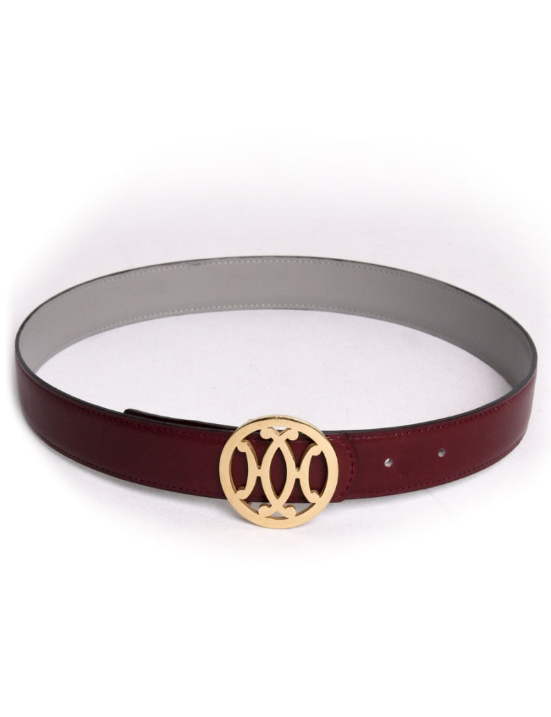 Ceinture HERMES T 70 réversible bdx et gris                                                                               