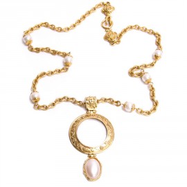 Necklace "magnifying glass" CHANEL couture A 96