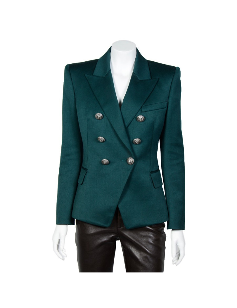 Blazer BALMAIN T40  vert foncé