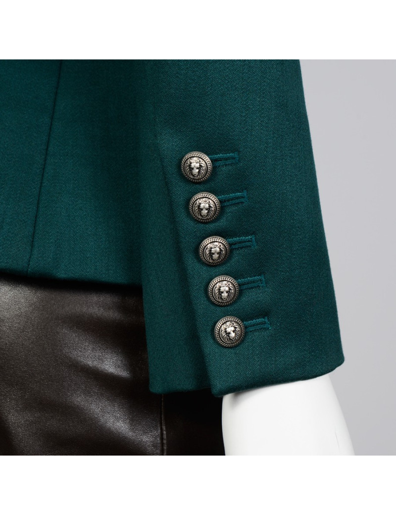 Blazer BALMAIN T40  vert foncé