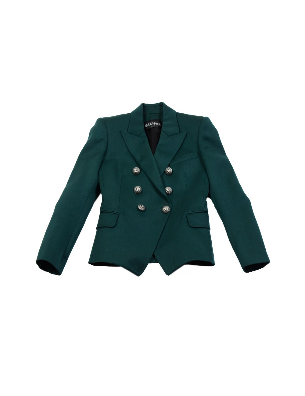 Blazer BALMAIN T40  vert foncé
