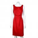 DIOR tank top dress in red cashmere size 38EU