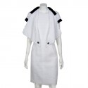 CHANEL T 38 tweed dress black and white