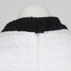 Robe CHANEL T 38 tweed blanche et noire