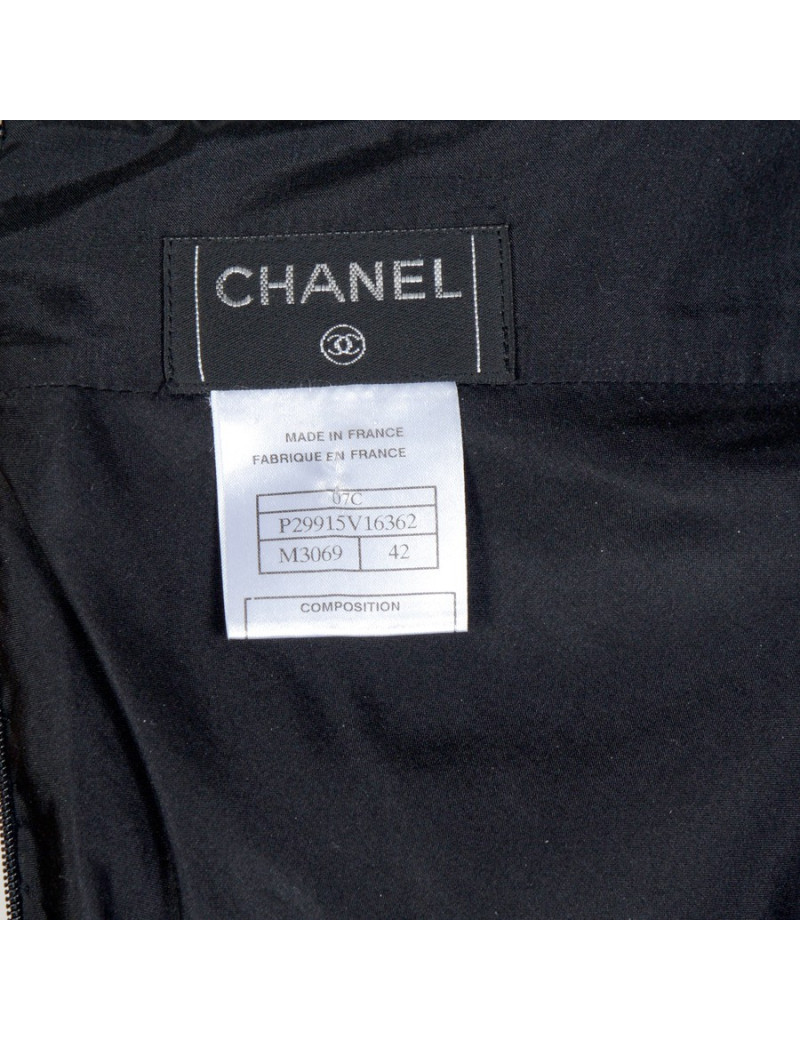 Jupe CHANEL T 42 motifs géométriques