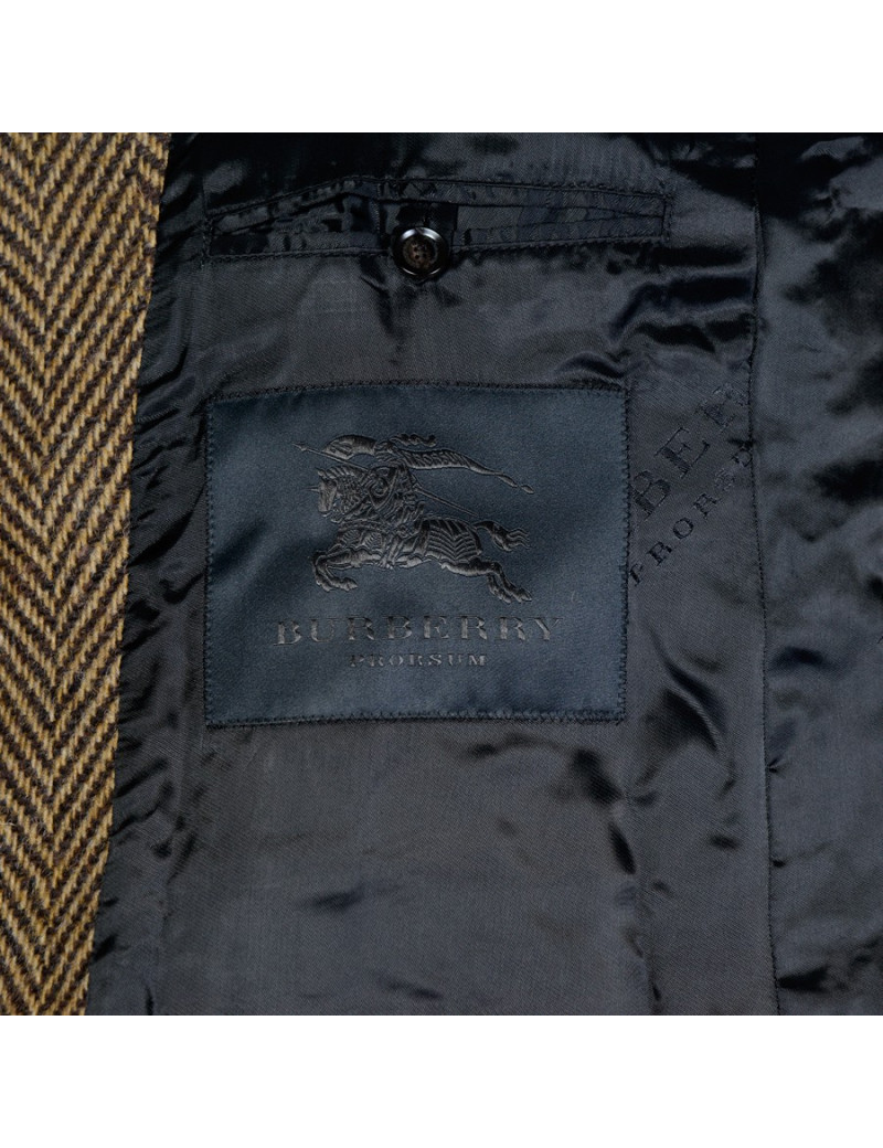 Manteau Burberry laine chevron T46