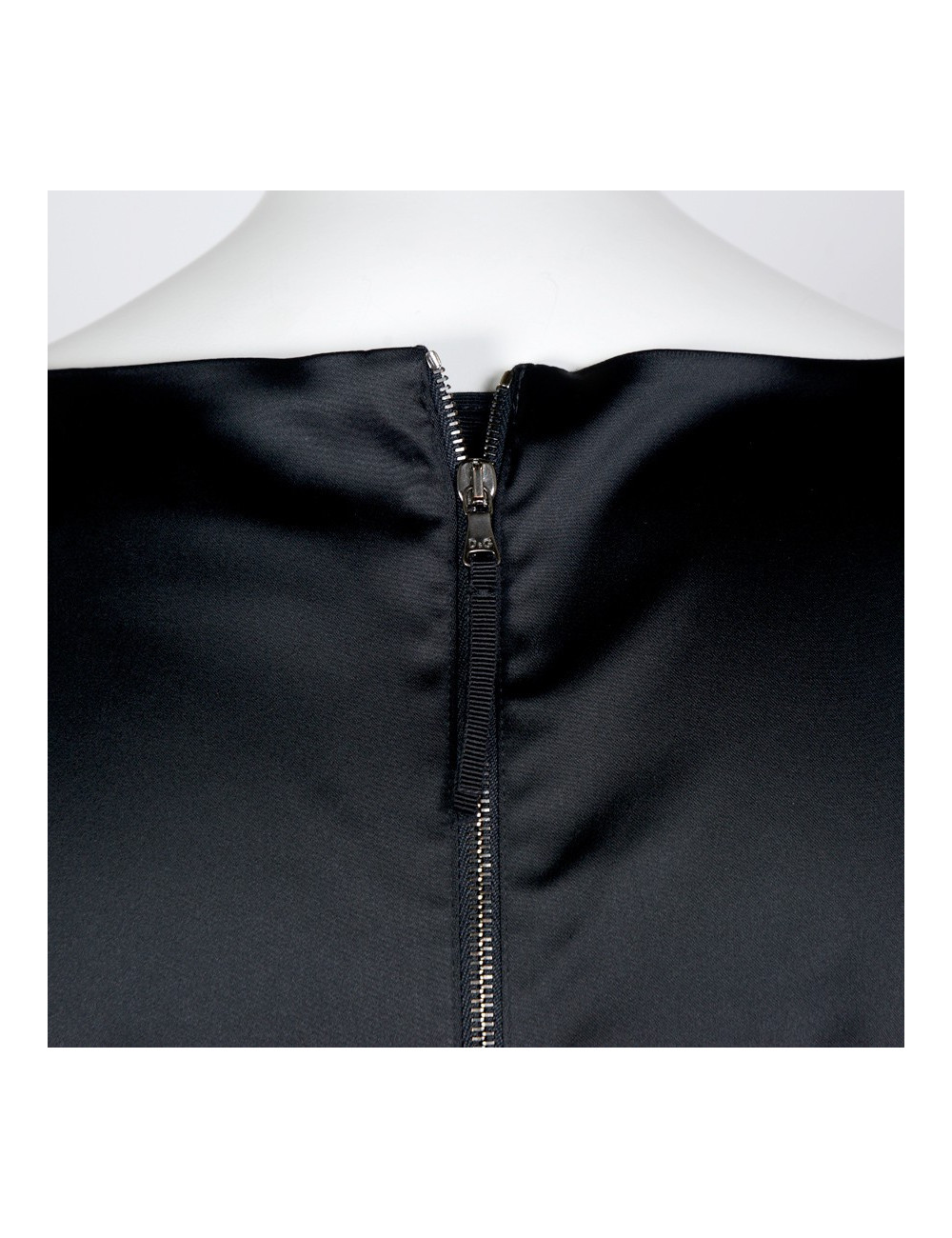 Robe D&G T40 satin brillant noir