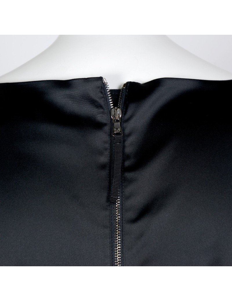 Robe D&G T40 satin brillant noir