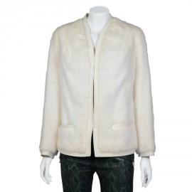 LEINGA white mink jacket