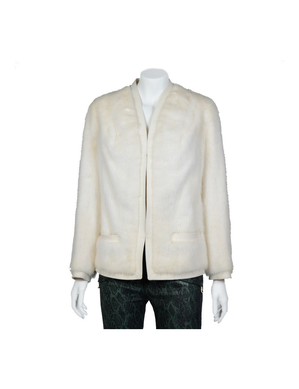 Veste LEINGA vison blanc