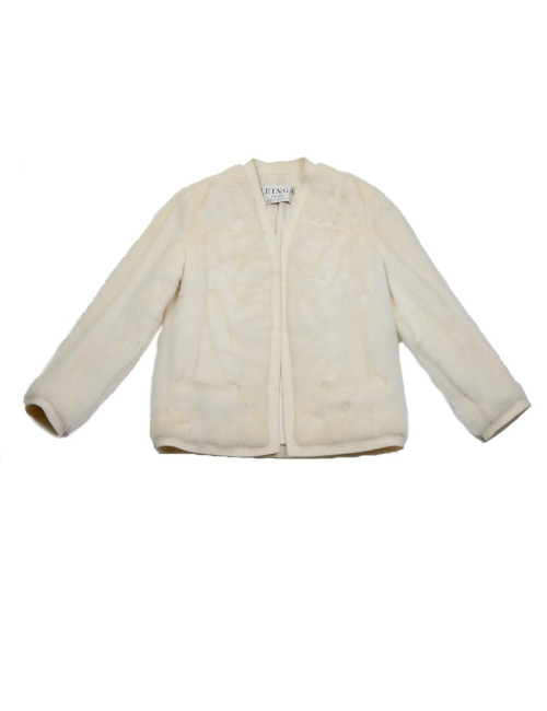 Veste LEINGA vison blanc
