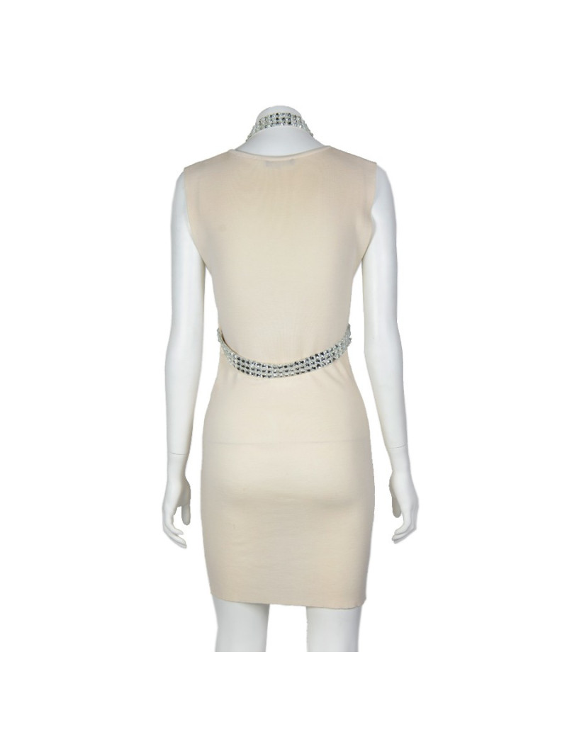 Robe BALMAIN T38 laine ivoire