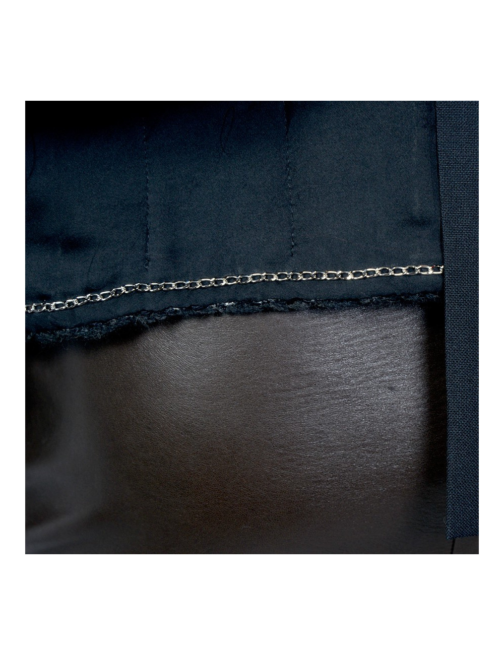 Veste double T40 CHANEL pied de poule noir et blanc 