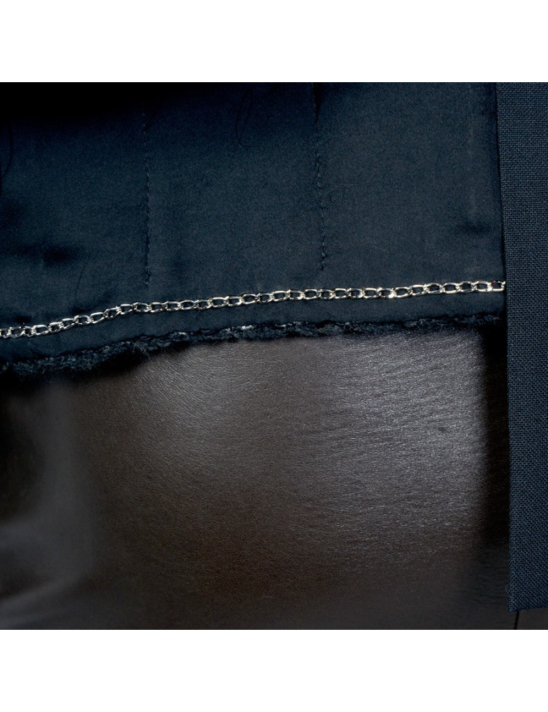 Veste "Hybride" T40 CHANEL pied de poule noir et blanc 