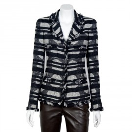 T36 CHANEL black and white jacket