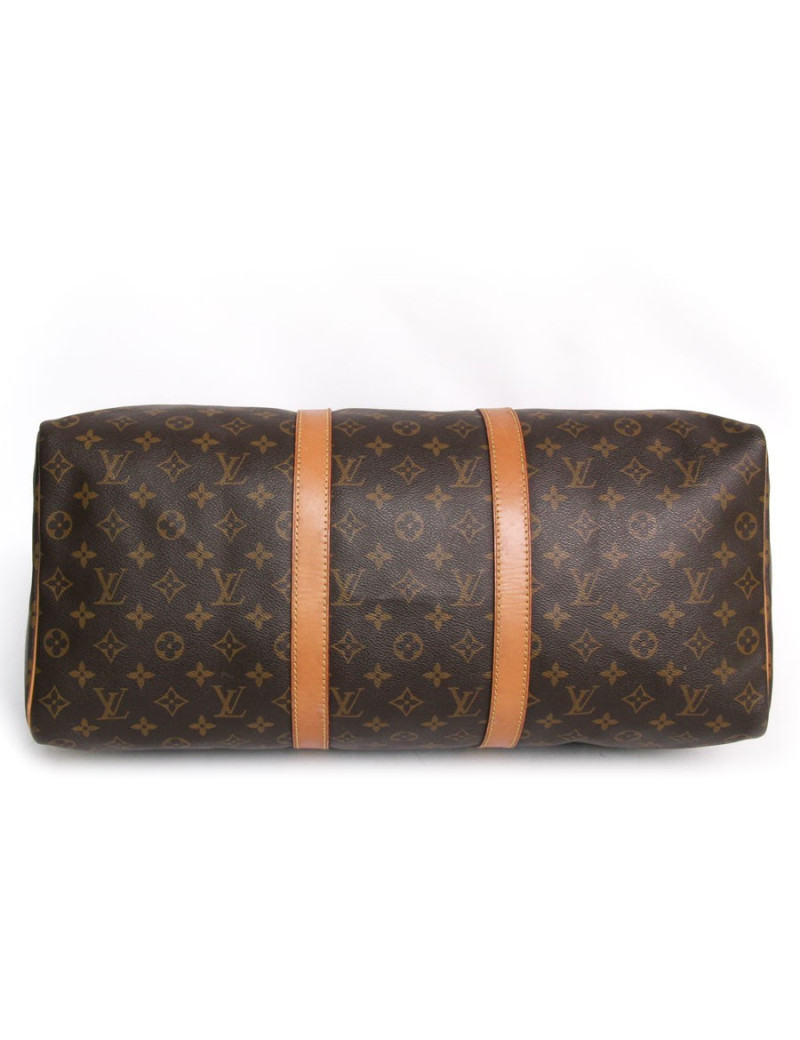 Sac "keepall 50" LOUIS VUITTON toile monogram marron