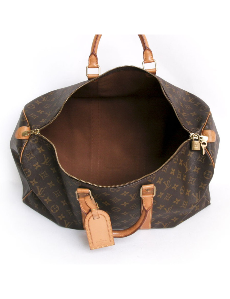 Sac "keepall 50" LOUIS VUITTON toile monogram marron
