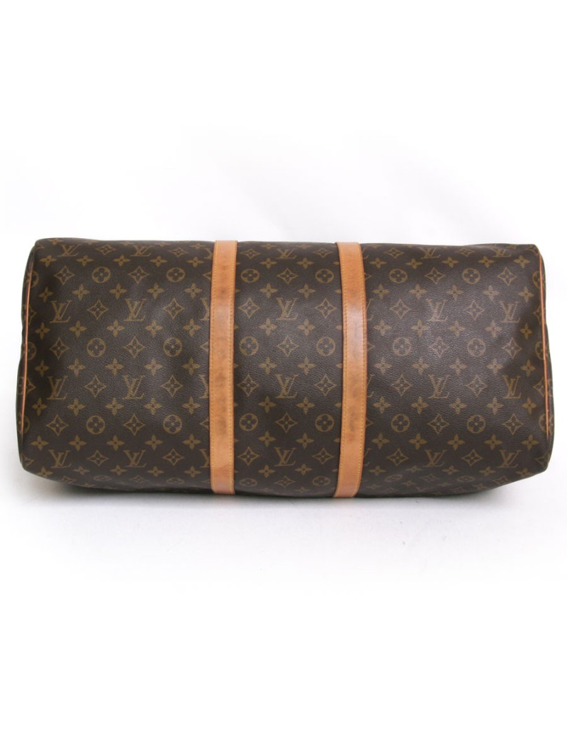 Sac "keepall 55" LOUIS VUITTON toile monogram marron