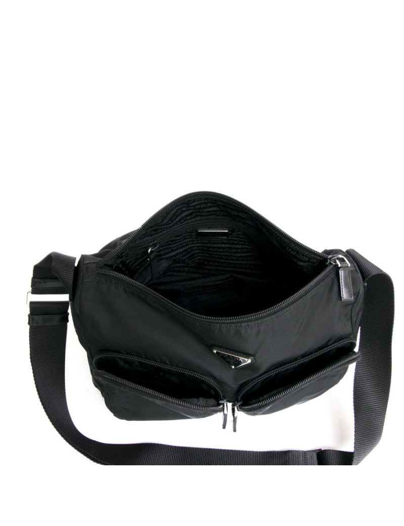 Sacoche PRADA en nylon noir