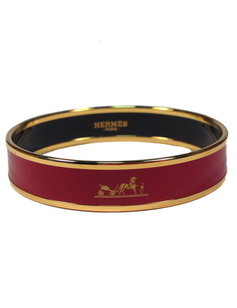 Bracelet HERMES en émail  PM