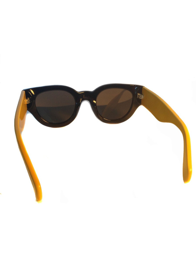 Lunettes de soleil CELINE noires et jaunes