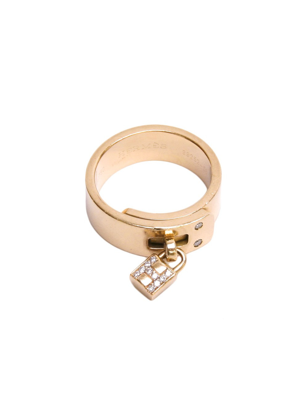 Bague HERMES  T 56 en or en diamants