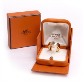 "Kelly" HERMES T56 gold ring and diamonds