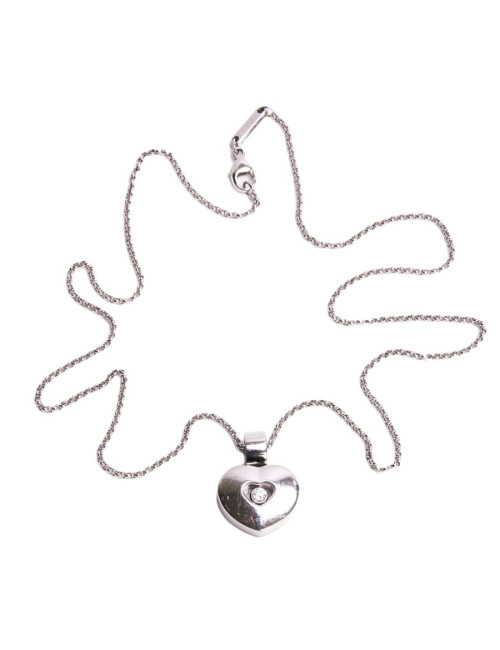 Collier CHOPARD en or blanc et diamant