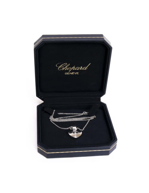 Collier CHOPARD en or blanc et diamant