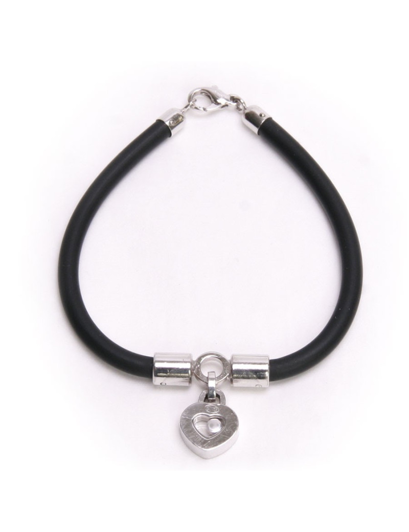 Bracelet CHOPARD en or blanc et coeur avec diamant