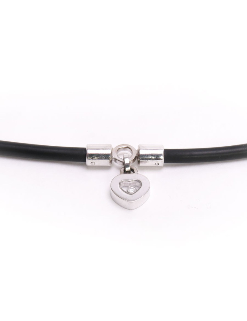 Bracelet CHOPARD en or blanc et coeur avec diamant