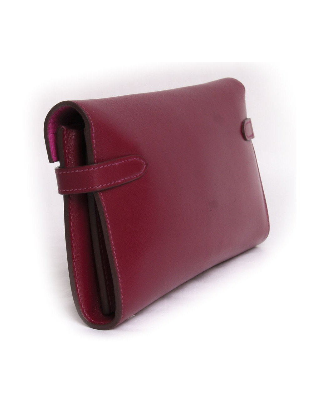 portefeuille kelly en cuir  bicolore