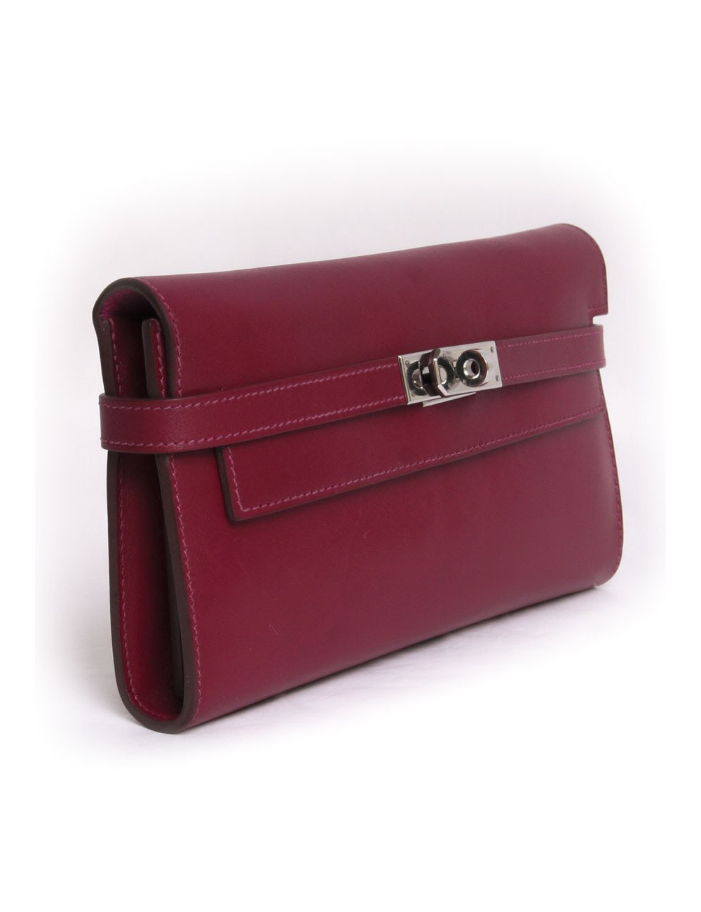 portefeuille kelly en cuir  bicolore