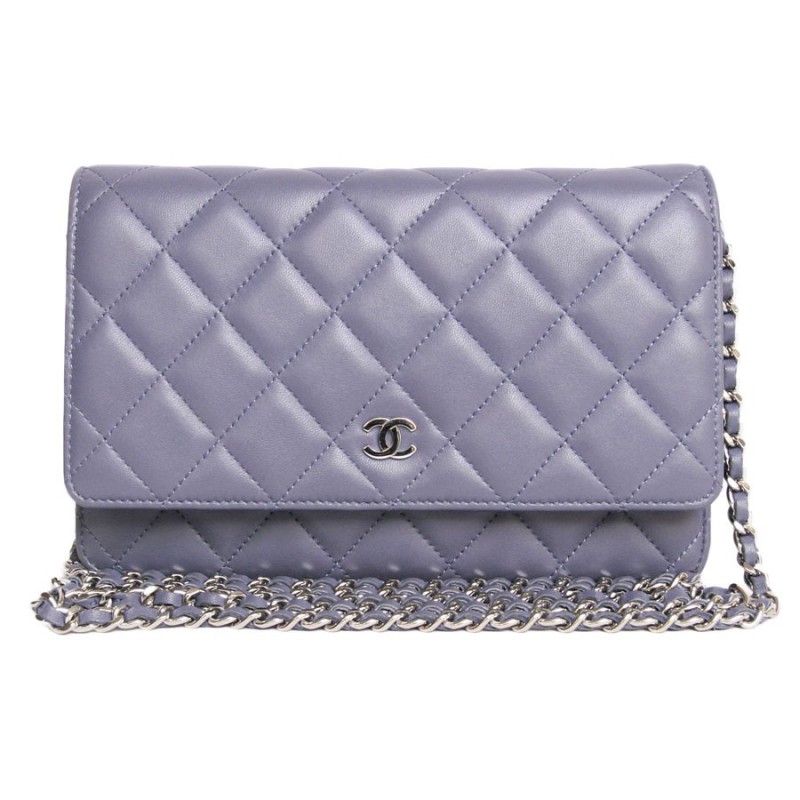 Purple CHANEL wallet quilted bag - VALOIS VINTAGE PARIS