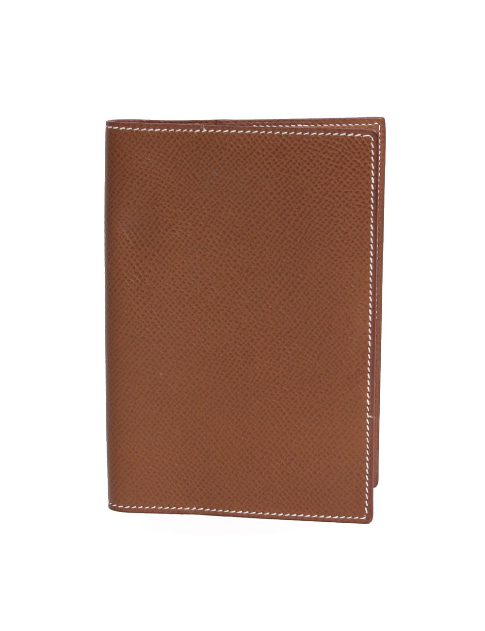porte agenda HERMES cuir grainé courchevel gold