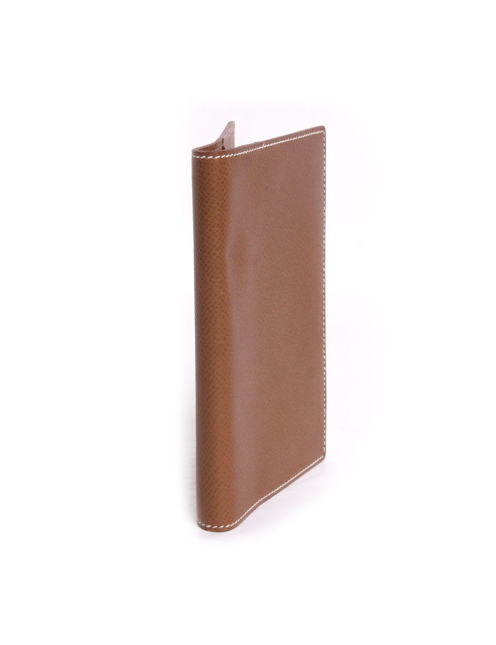 porte agenda HERMES cuir grainé courchevel gold
