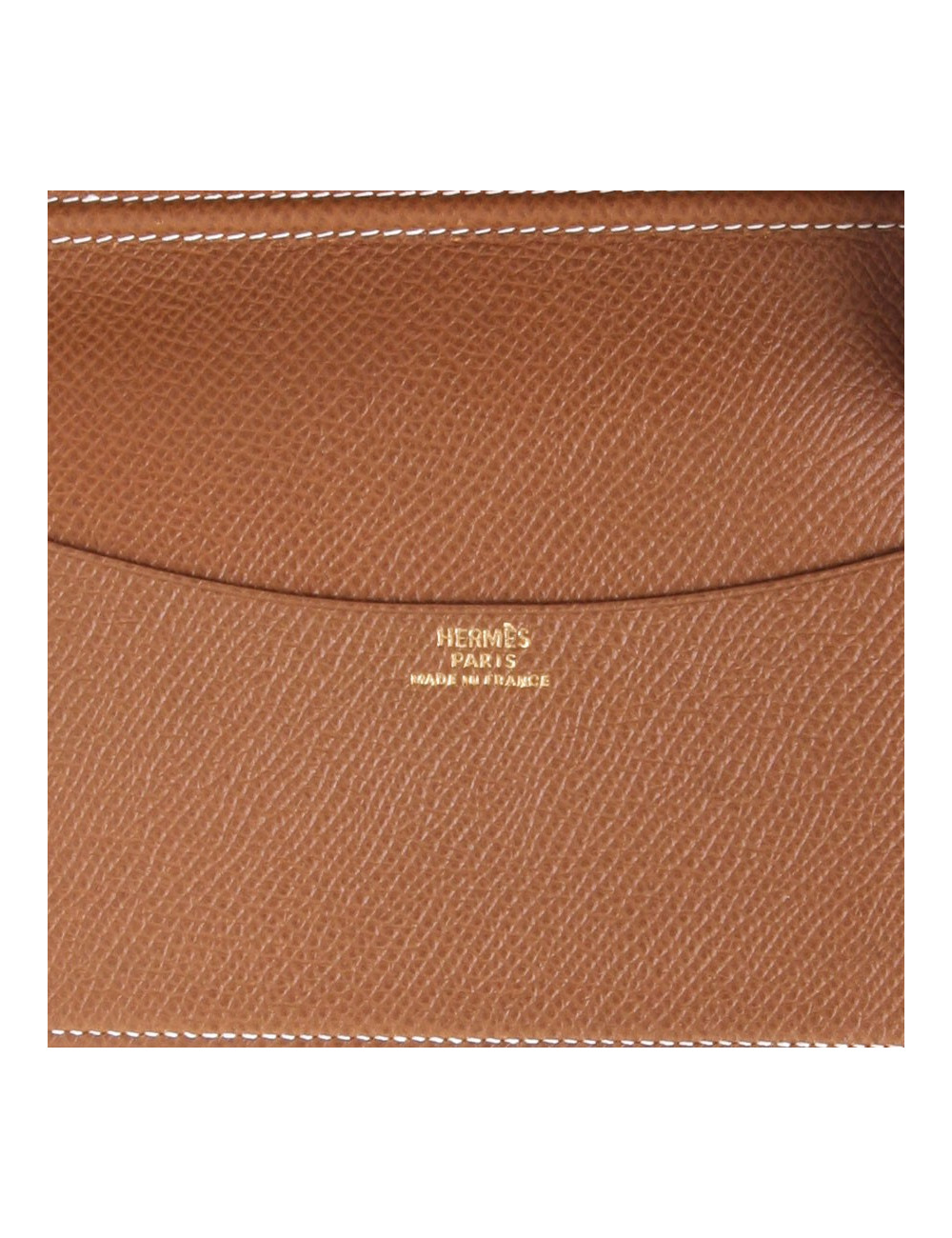 porte agenda HERMES cuir grainé courchevel gold