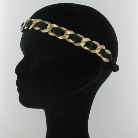 Bandeau élastique headband métal et strass